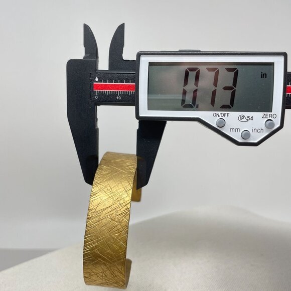 Handcrafted Adjustable Copper & Brass Cuff Bracelets Rustic Minimalist Artsy - Picture 9 of 16